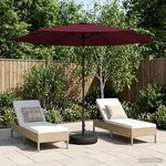 vidaXL Parasol de jardin avec base 300 x 300 cm Polyester