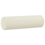 vidaXL Canapé 3 places avec oreillers décoratifs crème 180 cm velours