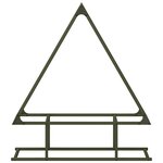 vidaXL Portant de bois chauffage vert olive 80x25x90 cm