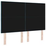 vidaXL Tête de lit avec tête de lit Bleu foncé 160 cm Velours