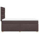 vidaXL Sommier à lattes de lit avec matelas Marron foncé 90x190 cm