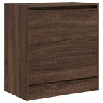vidaXL Armoire à chaussures chêne marron 60x34x63 5 cm bois ingénierie