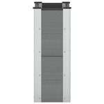 vidaXL Jardinière surélevée Gris 50 x 30 x 72 cm WPC et Aluminium