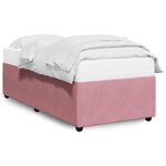 vidaXL Cadre de lit sans matelas rose 90x190 cm velours