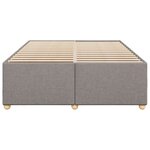 vidaXL Cadre de lit sans matelas taupe 140x200 cm tissu