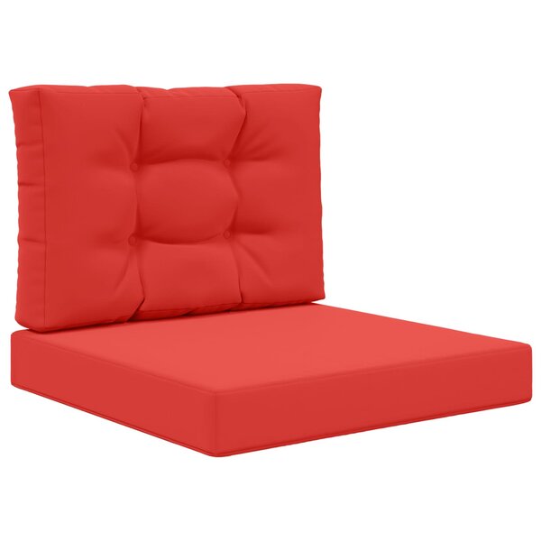 vidaXL Coussin de canapé d'extérieur 2 Pièces Rouge Polyester