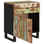vidaXL Table de chevet 50x33x60cm Bois de récupération et d'ingénierie