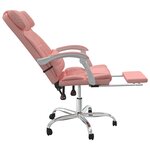 Fauteuil de massage inclinable de bureau informatique étude Rose similicuir rose 02_0025393