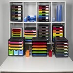 Exacompta Ensemble de tiroirs bureau Plus Horizon 5 tiroirs Harlequin