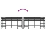 vidaXL Lit mezzanine enfants échelle 90x200 cm bois pin massif