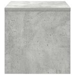 vidaXL Table de chevet Gris béton 40x30x30 cm Bois ingénierie
