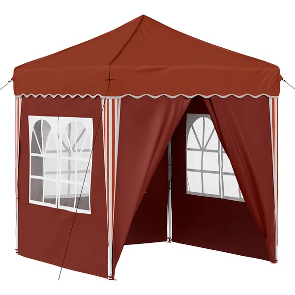 vidaXL Tente de fête pop-up 195 x 195 x 245 cm Terre cuite