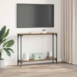 vidaXL Table console Bois Ancien 100 x 23 x 15 5 cm Bois d'ingénierie