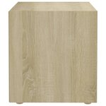 vidaXL Meuble TV chêne sonoma 37x35x37 cm bois d’ingénierie