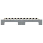 vidaXL Lit de jour avec lit gigogne gris clair 100x200 cm tissu
