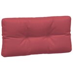 vidaXL Coussins de palette 7 Pièces rouge bordeaux tissu