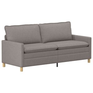 vidaXL Canapé Taupe 196 x 81 x 87 5 cm Tissu