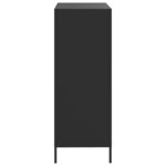 vidaXL Buffet haut noir 68x39x101 5 cm acier