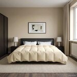 vidaXL Duvet complet toute l'année 200 x 240 cm 4 saisons Crème
