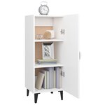 vidaXL Buffet Blanc 34 5x34x90 cm Bois d'ingénierie