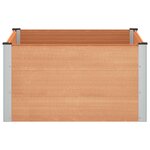 vidaXL Jardinière surélevée Marron 100 x 100 x 54 cm WPC et Aluminium