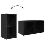 vidaXL Meuble TV Chêne noir Bois d'ingénierie