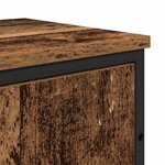 vidaXL Ensemble de mobilier de salle de bain avec porte 2 Pièces Marron