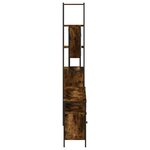 vidaXL Ensemble de meubles de salle de bain 4 Pièces Chêne fumé Bois
