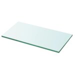 vidaXL Panneaux d'étagère 2 Pièces Verre Transparent 20 x 30 cm