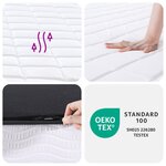 vidaXL Matelas en mousse moyennement doux 140x190 cm