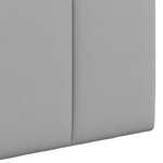 vidaXL Tête de lit suspendue Avec lumière LED Gris nuage Tissu
