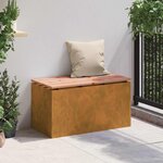 vidaXL Banc de jardin Rouillé 80 x 40 x 43 cm