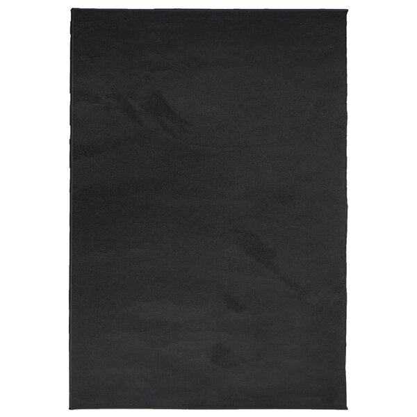 vidaXL Tapis OVIEDO à poils courts noir 200x280 cm