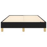 vidaXL Cadre de lit sans matelas noir 120x200 cm tissu