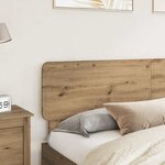 vidaXL Tête de lit Chêne artisanal 180 cm Bois d'ingénierie