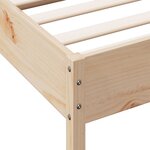 vidaXL Cadre de lit sans matelas 90x200 cm bois de pin massif