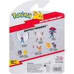 Jazwares PKW3602 - Figurines Pokémon de bataille Fennekin  Lechonk et Sirfetch'd