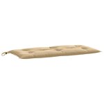 vidaXL Coussins de banc de jardin lot de 2 beige mélangé tissu