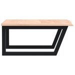 vidaXL Étagère de vasque murale acier et bois de chêne massif