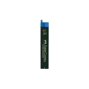 Boîte de 12 Mines Super Polymère 9065 S 0 7 mm 2H FABER-CASTELL