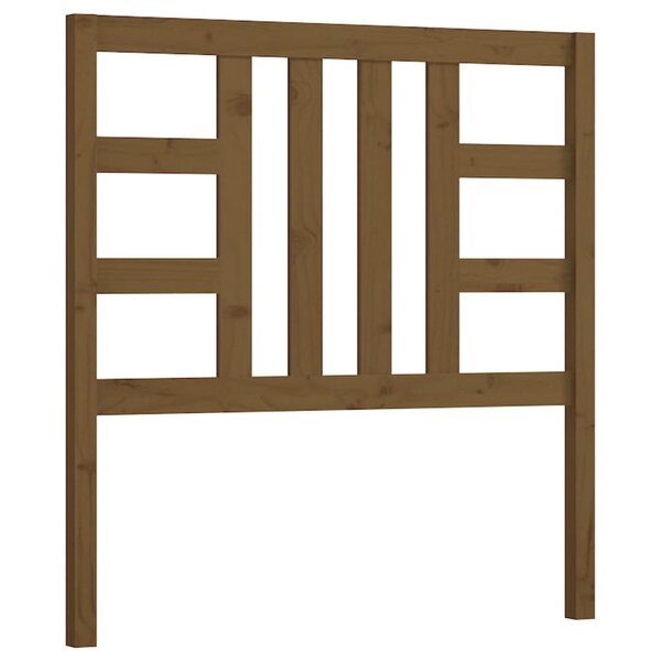vidaXL Tête de lit Marron miel 106x4x100 cm Bois massif de pin