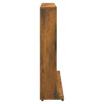 vidaXL Armoire à CD Chêne fumé 100x23x89 5 cm Bois d'ingénierie