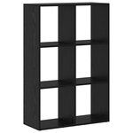 vidaXL Bibliothèque Noir 69 5 x 29 x 103 5 cm Bois d'ingénierie