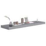 vidaXL Étagères murales flottantes 4 Pièces gris 90x23 5x3 8 cm MDF