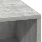 vidaXL Buffet avec LED Gris béton 71x34 5x75 cm en bois reconstitué