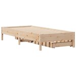 vidaXL Cadre de lit sans matelas 75x190 cm bois de pin massif
