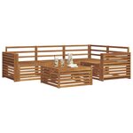 vidaXL Ensemble de canapés d'extérieur 5 pc Naturel