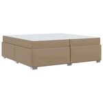 vidaXL Cadre de lit Cappuccino 200 x 200 cm Faux cuir
