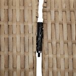 vidaXL Cloison de séparation 4 panneaux beige résine tressée