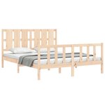 vidaXL Cadre de lit sans matelas bois de pin massif